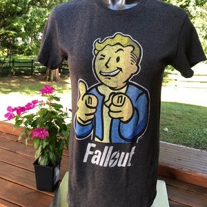 Fallout Boy t shirt S gray Vault one sided